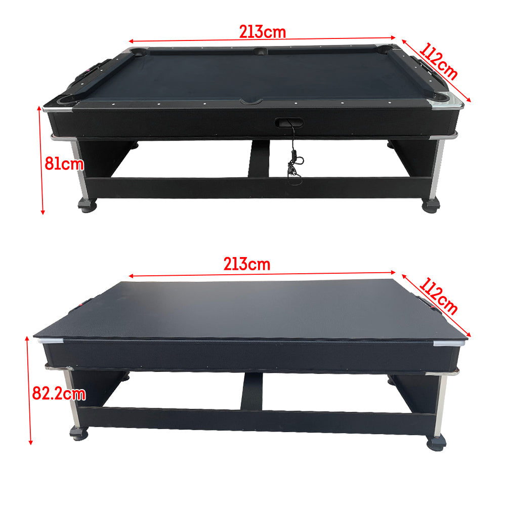 7FT 4 In 1 Multifunction Convertible Pool Table With Full Accessories