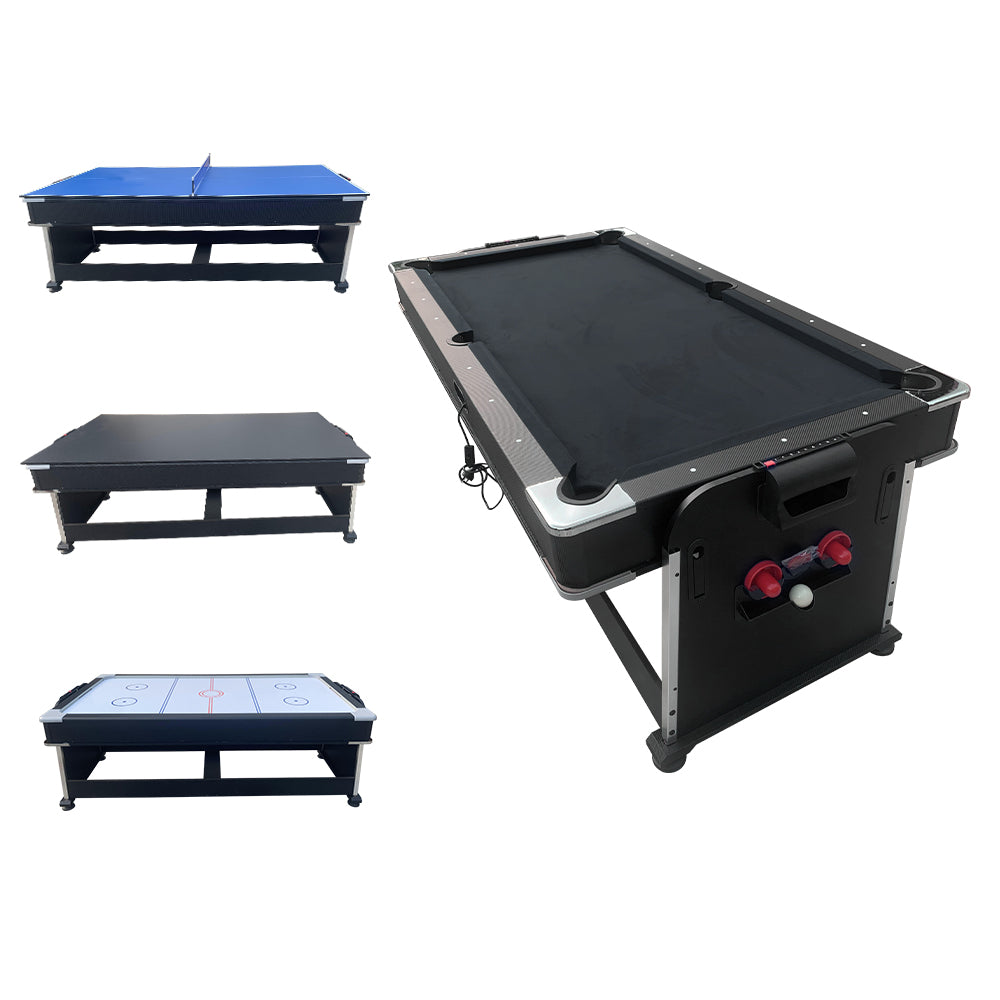 7FT 4 In 1 Multifunction Convertible Pool Table With Full Accessories