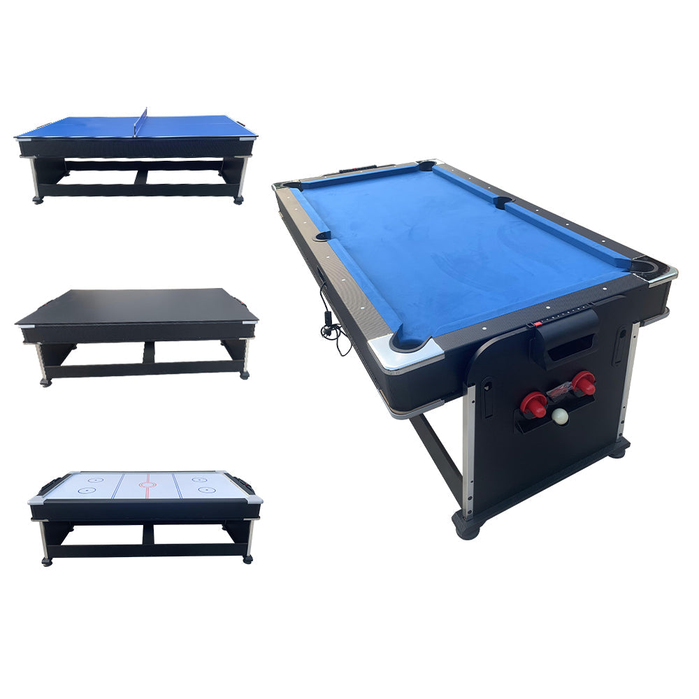 7FT 4 In 1 Multifunction Convertible Pool Table With Full Accessories