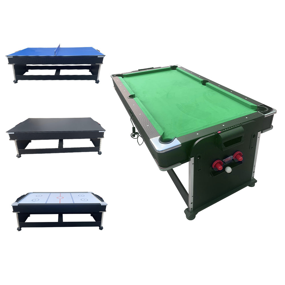 7FT 4 In 1 Multifunction Convertible Pool Table With Full Accessories