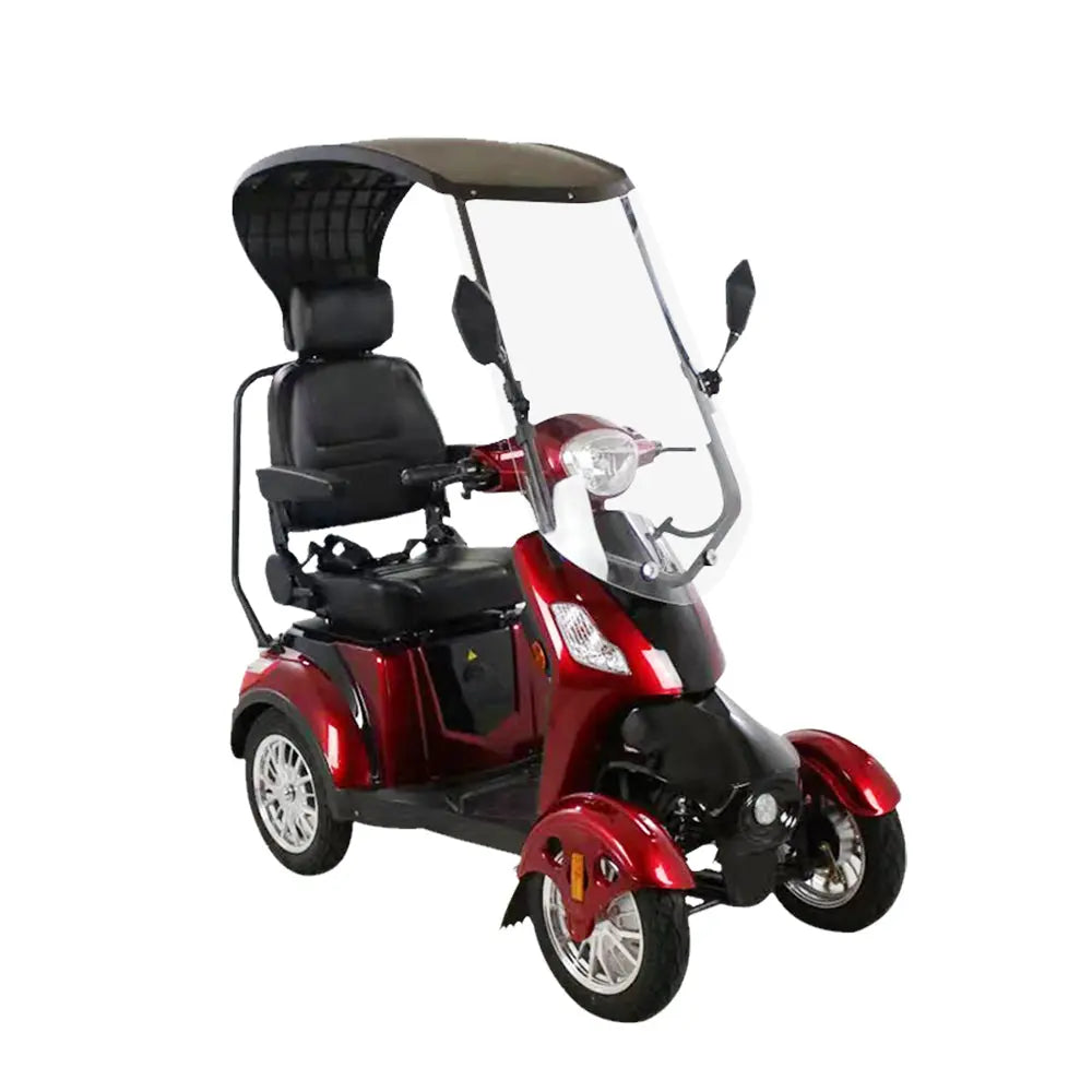 500W 60V 20Ah Electric Mobility Scooter - Red