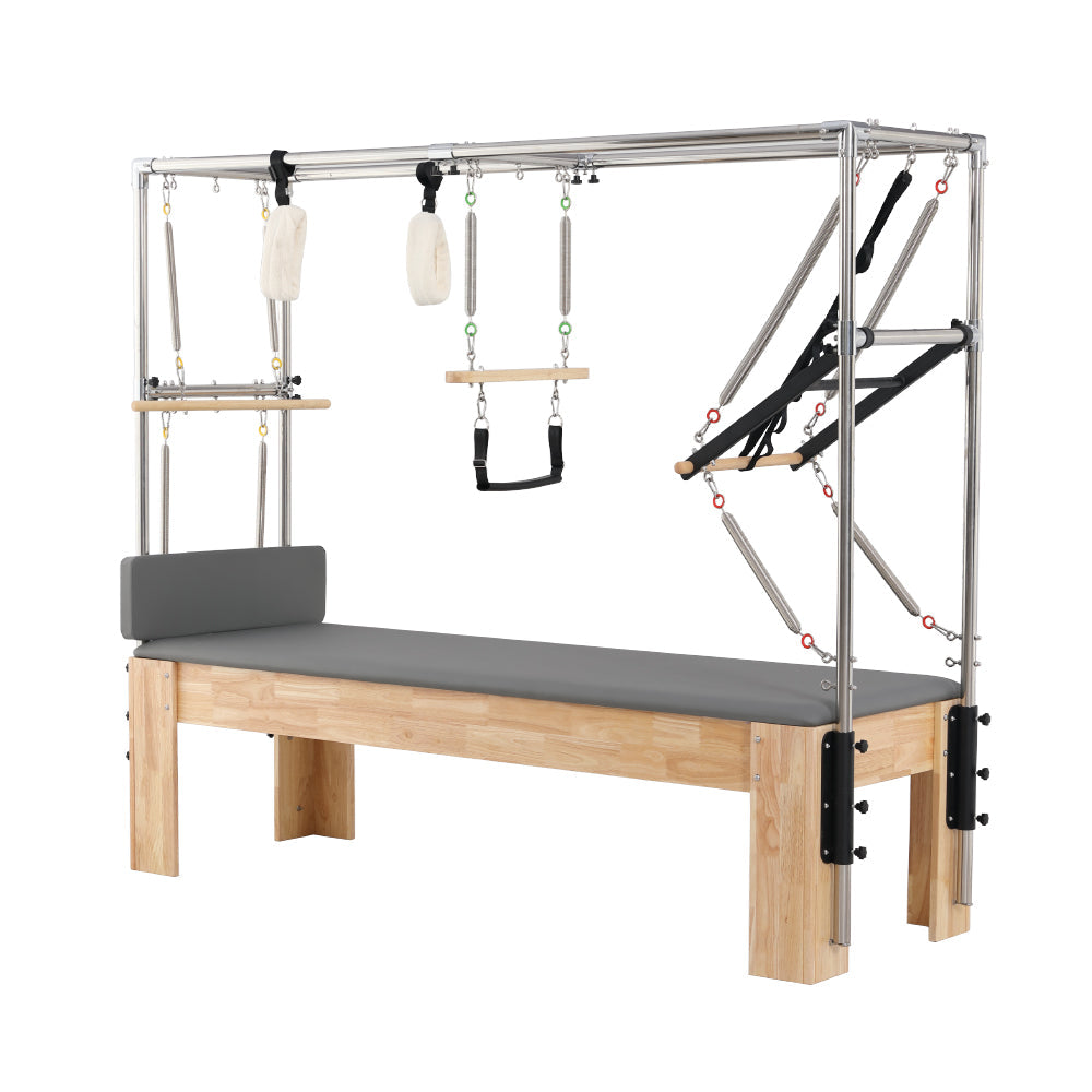 Oak Wood Frame Pilates Cadillac Full Trapeze Table