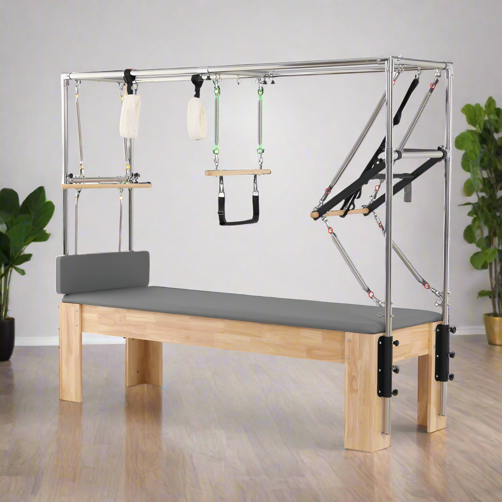 Oak Wood Frame Pilates Cadillac Full Trapeze Table