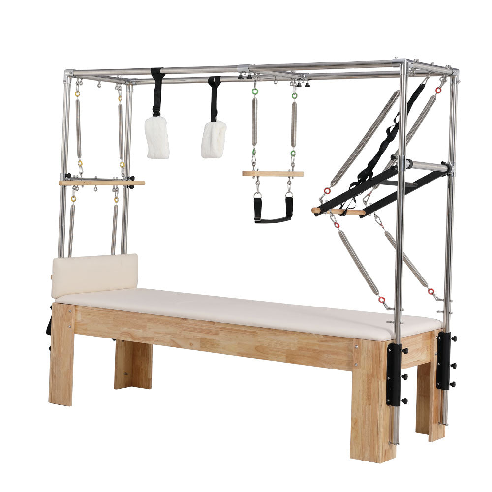 Oak Wood Frame Pilates Cadillac Full Trapeze Table