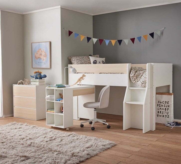 Auvitalliving Mid Sleeper Single Bed Package