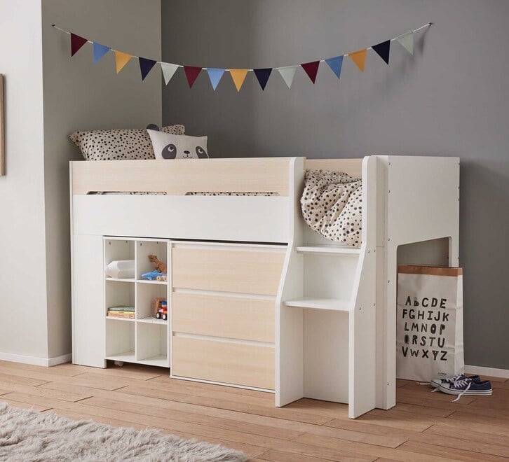 Auvitalliving Mid Sleeper Single Bed Package