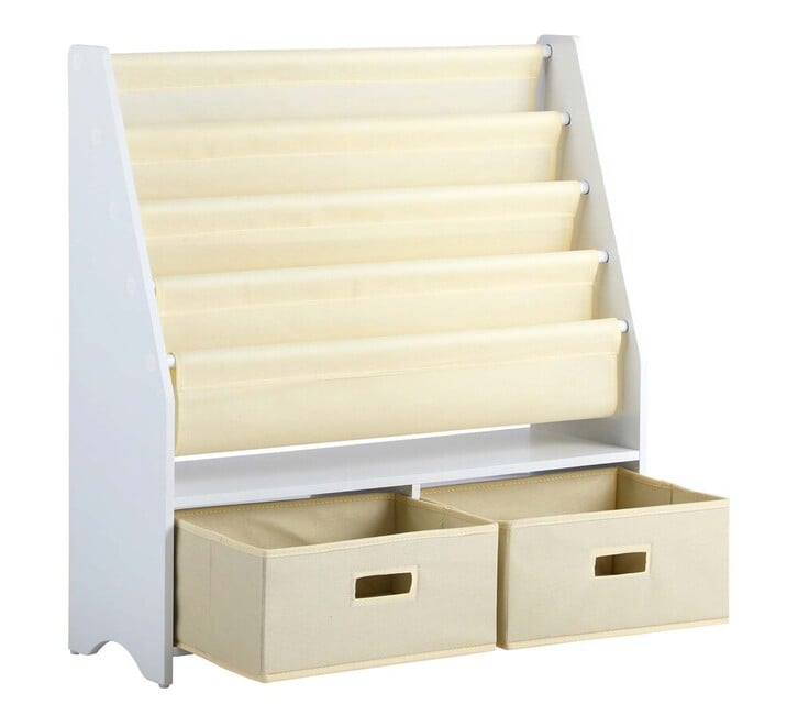 Auvitalliving Kids 2 Drawer Display Bookshelf