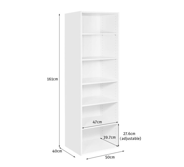 Tailor 6 Shelf Wardrobe