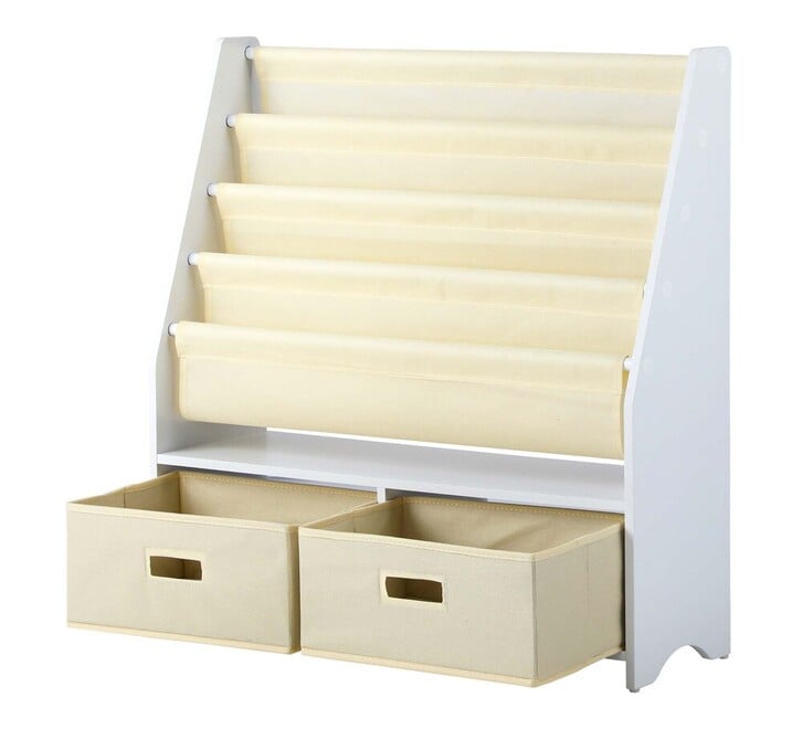 Auvitalliving Kids 2 Drawer Display Bookshelf