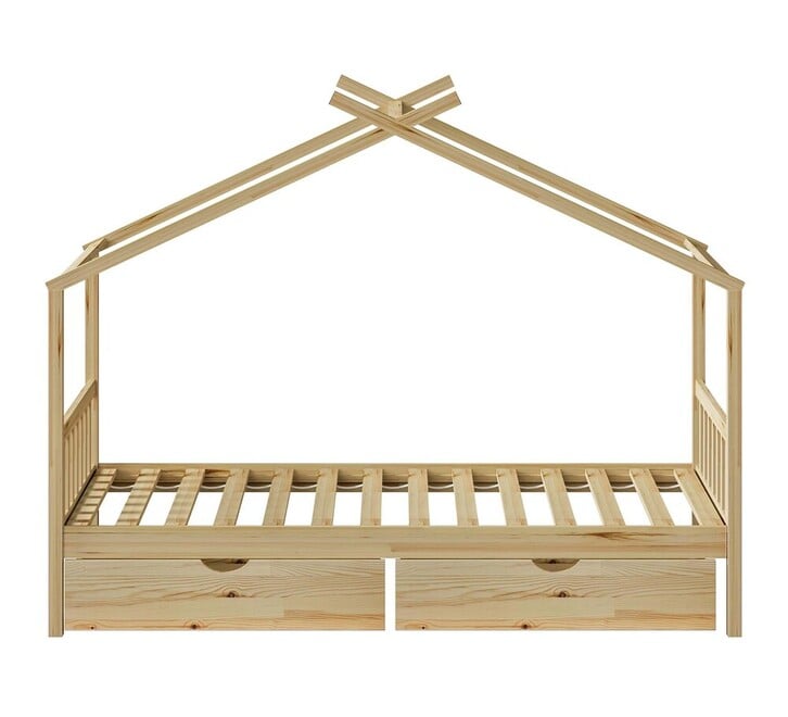 Auvitalliving House Single Bed with Storage