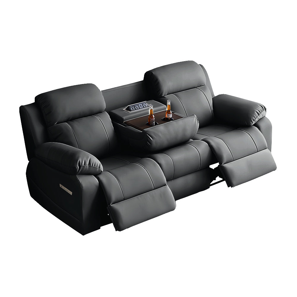Vega 3 Seater Electric Recliner Sofa with Console Table