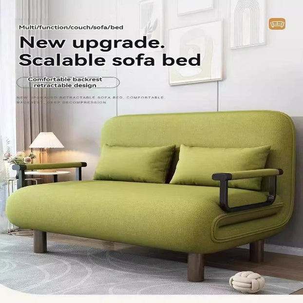 Auvitalliving Multifunctional dual-purpose fabric sofa foldable single bed