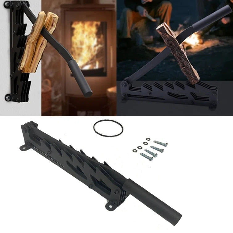 Wall Mounted Firewood Kindling Splitter