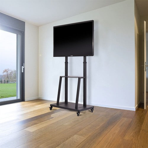 Mobile TV Cart for 32-80" Height Adjustable Rolling Floor TV Stand