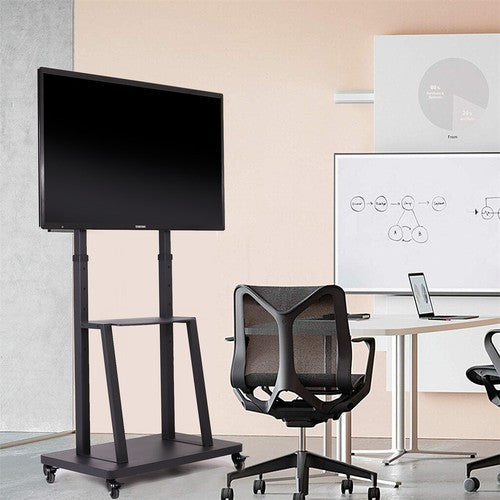 Mobile TV Cart for 32-80" Height Adjustable Rolling Floor TV Stand
