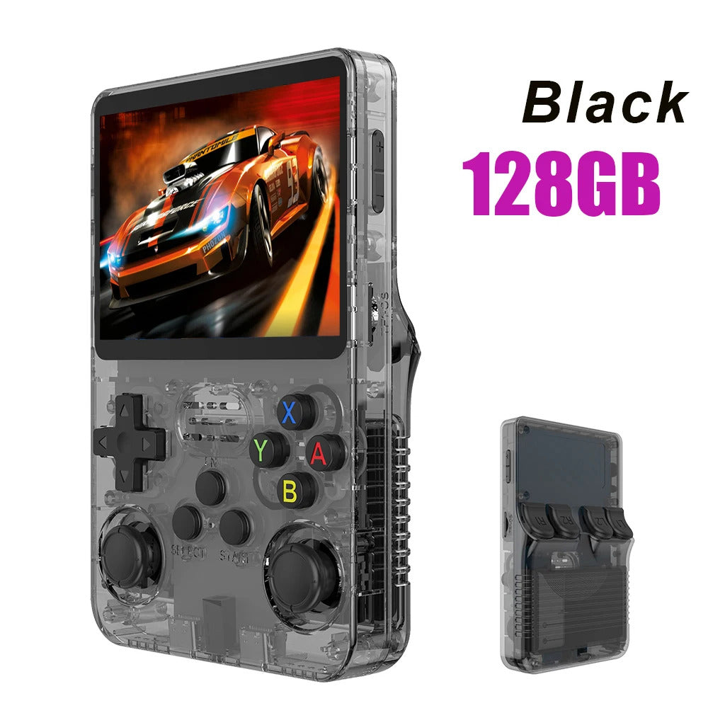 128G R36S Retro Handheld Video Game Console Linux System 3.5 Inch IPS Screen