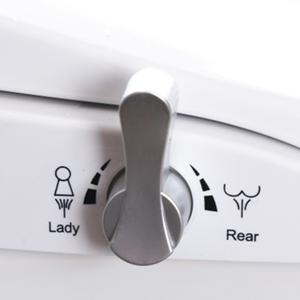 Non Electric Bidet Seat Toilet Seat with Self Cleaning Dual Nozzles Separated Rear & Feminine Cleaning Natural Water Spray, Soft Closed Toilet Seat, Easy DIY Installation (O Shape)