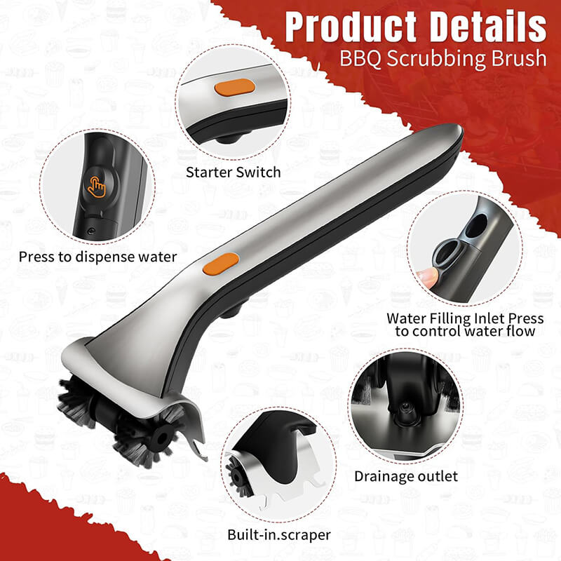 Electric Steam Grill Brush