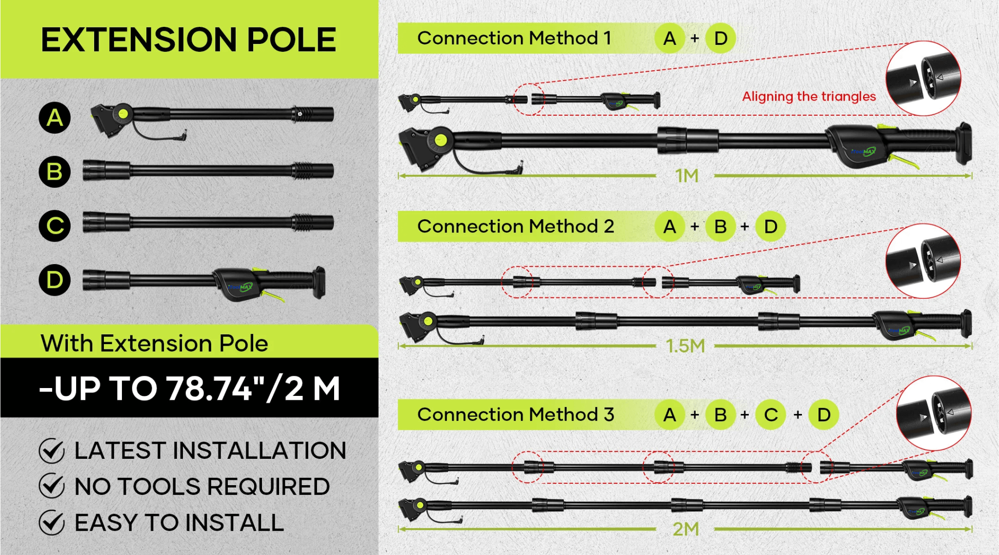 2 in 1 Cordless 8 inch Chainsaw with Pole Saw