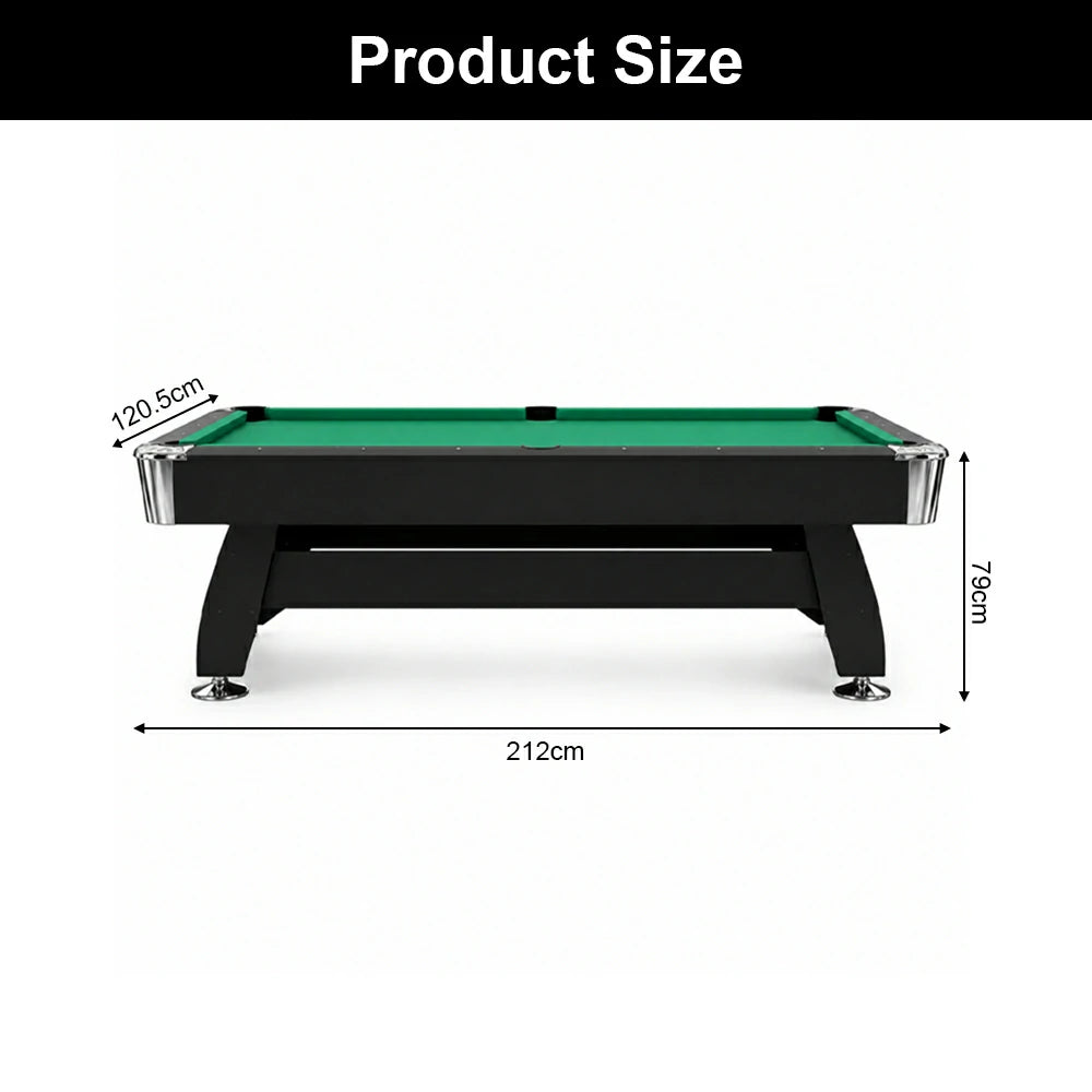 DOBO Billiard Table with Velvet Tablecloth and Accessories, MDF, 7ft