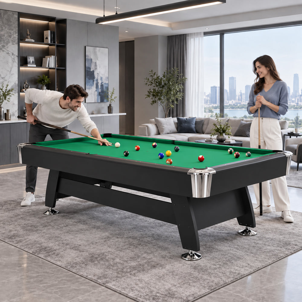 DOBO Billiard Table with Velvet Tablecloth and Accessories, MDF, 7ft