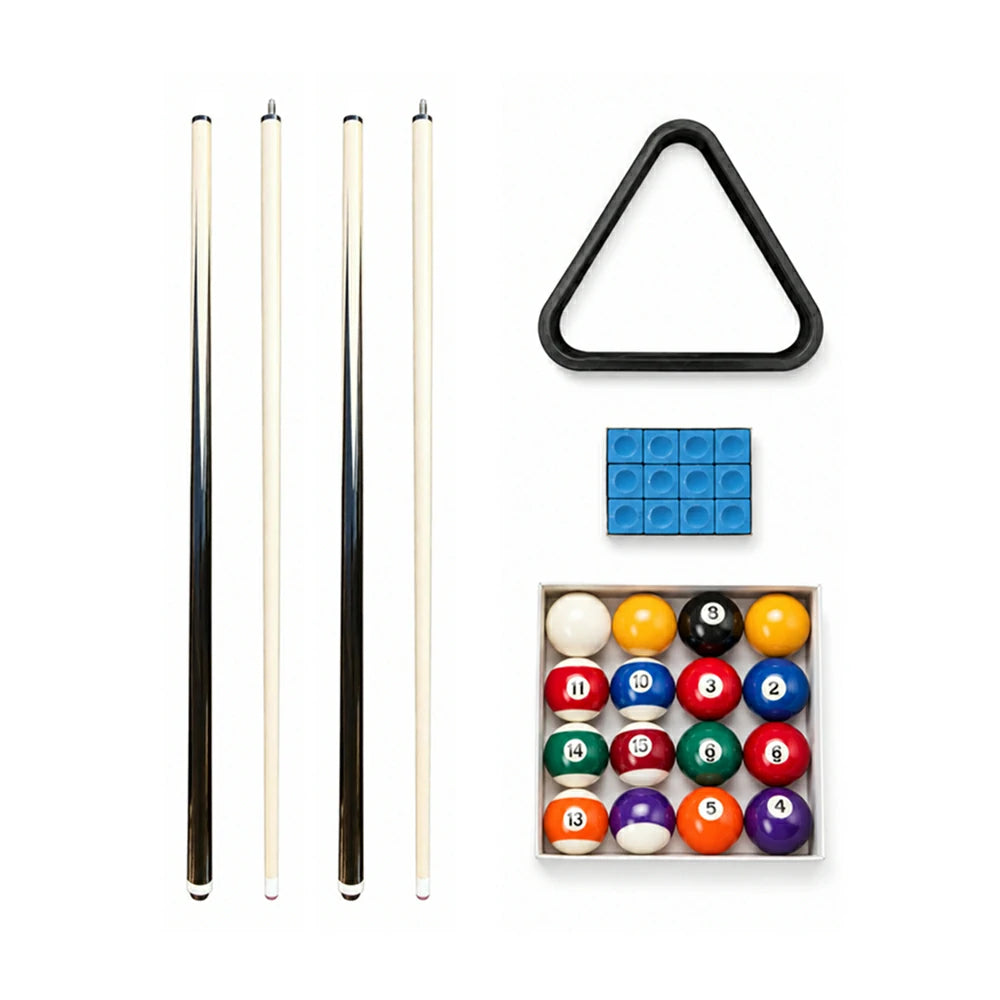 Billiard Table with Accessories, Ball Return, Blue Velvet Cloth, 7Ft