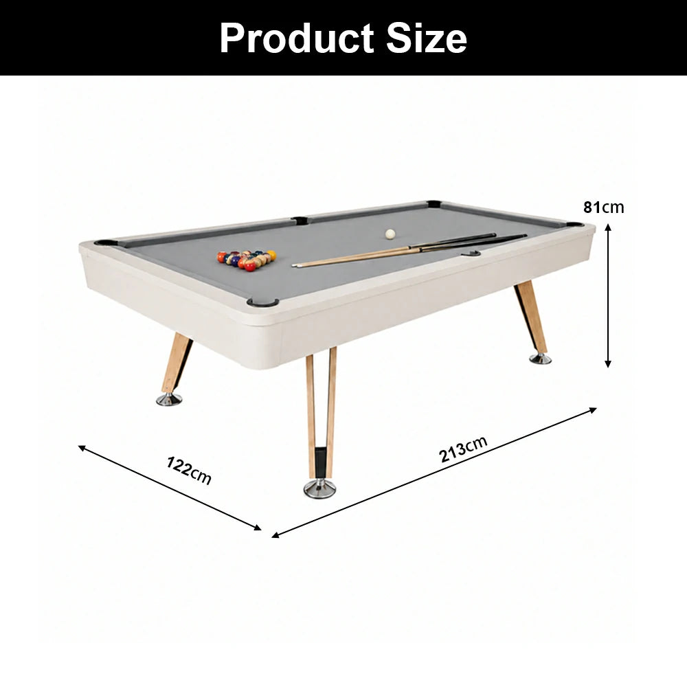 3 in 1 Billiard Pool Table with Full Accessories, E1 Grade MDF, 7ft