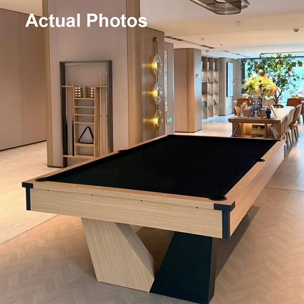Pool Table with Ball Return and Wool Cloth, Full Accessories, 7ft