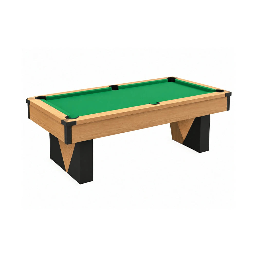 Pool Table with Ball Return and Wool Cloth, Full Accessories, 7ft