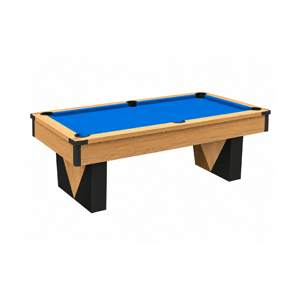 Pool Table with Ball Return and Wool Cloth, Full Accessories, 7ft