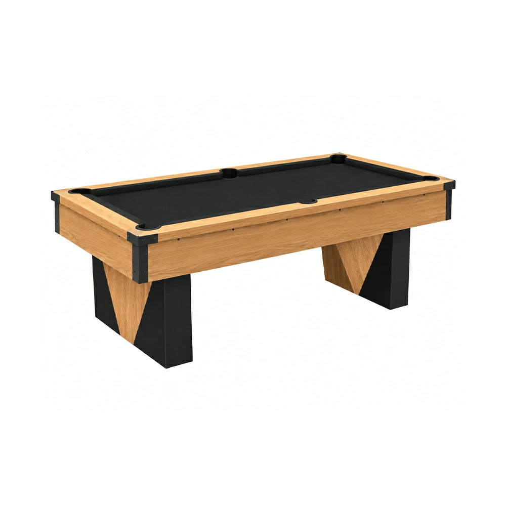 Pool Table with Ball Return and Wool Cloth, Full Accessories, 7ft