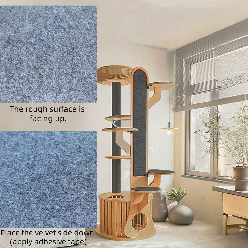 Multi-functional MDF cat tree, an elegant indoor decoration