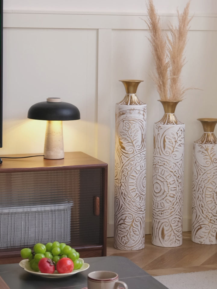 Load video: 3-Piece Decorative Vase Set